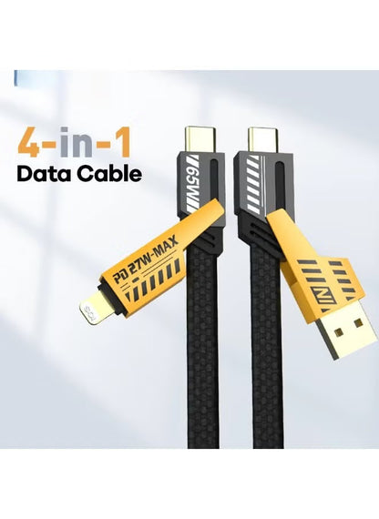 كابل شحن سريع 65 واط 4 في 1